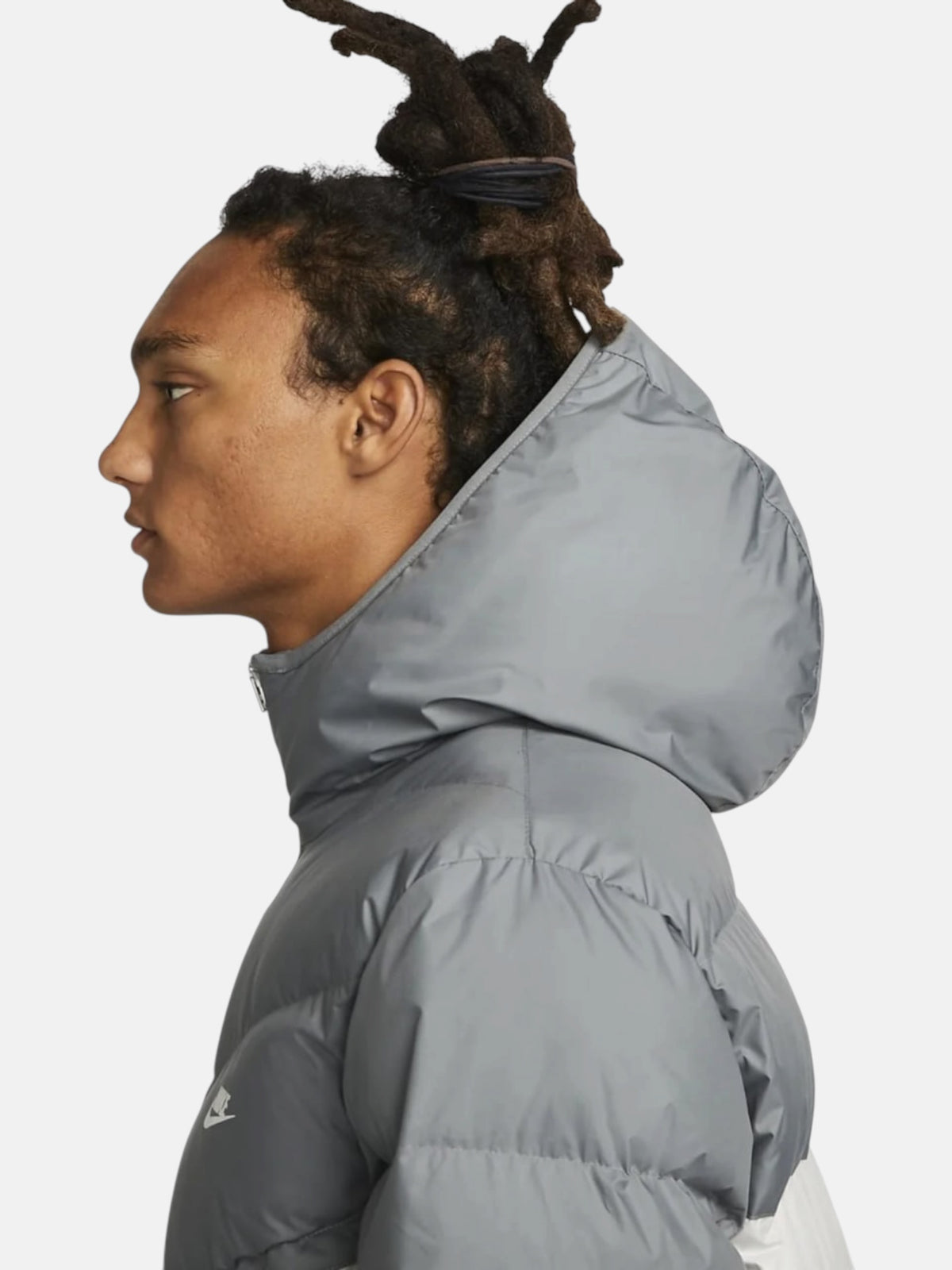 Чоловічий пуховик Nike Sportswear Windrunner Grey/White DR9605-084