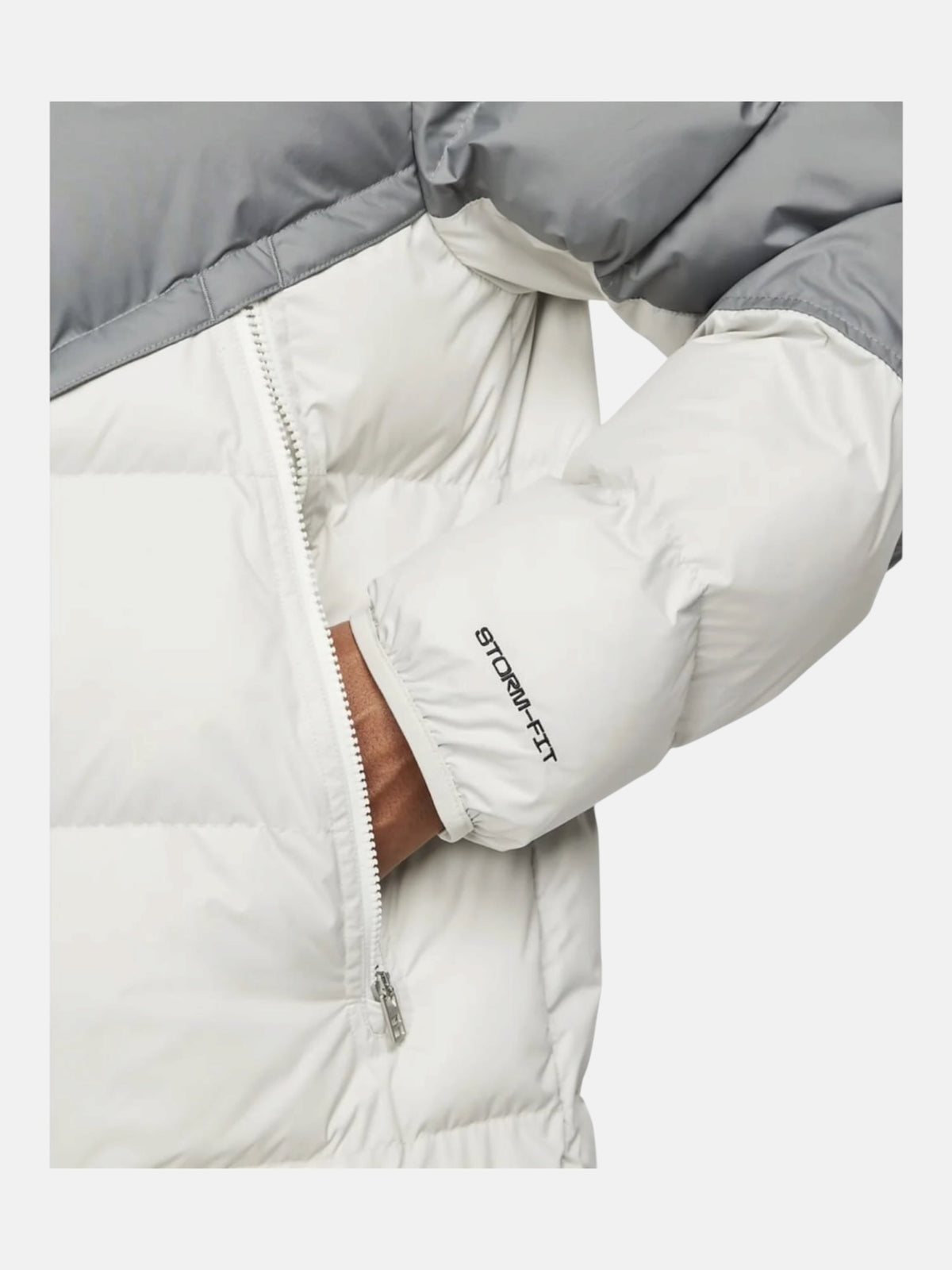 Чоловічий пуховик Nike Sportswear Windrunner Grey/White DR9605-084