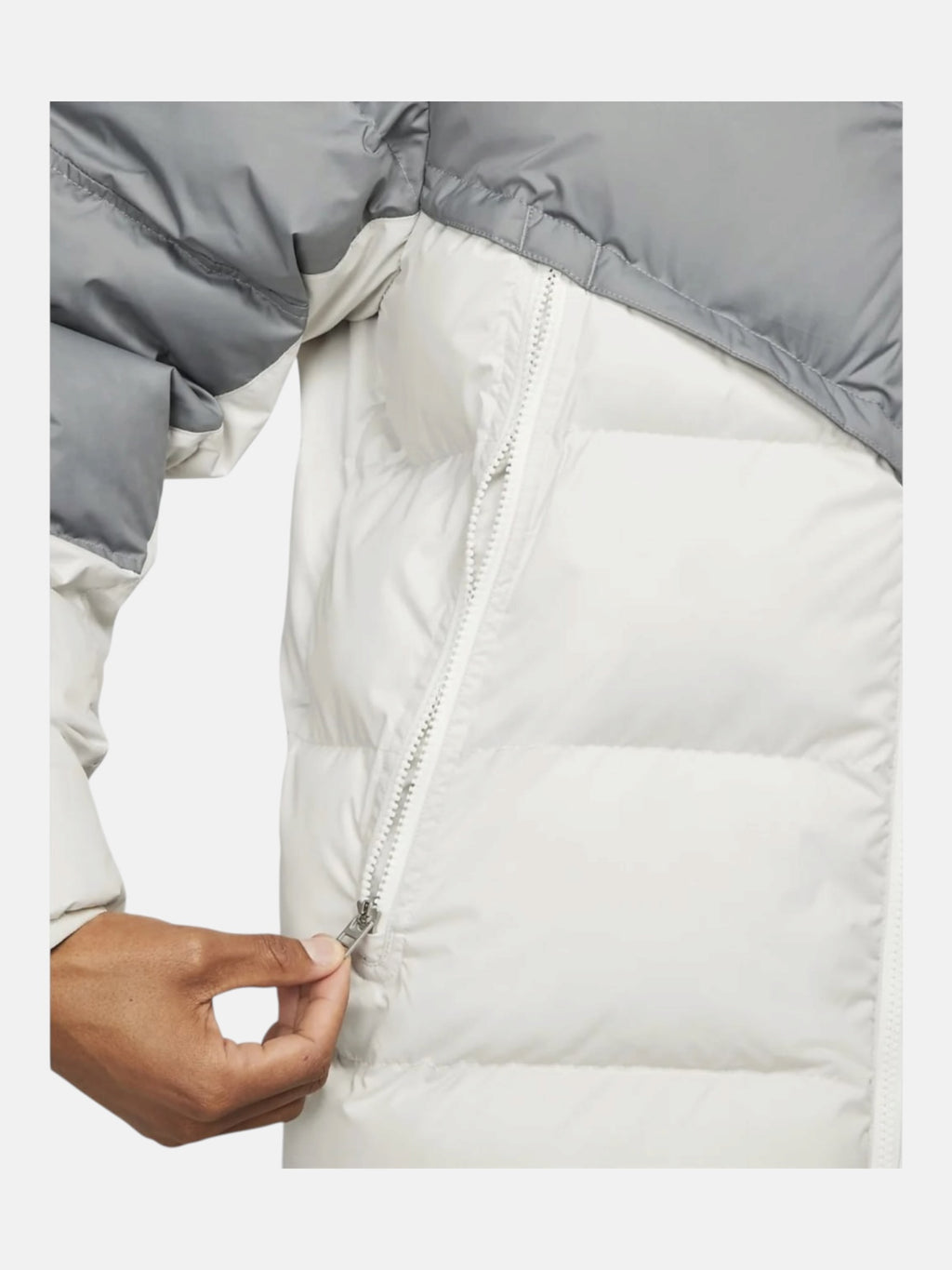 Чоловічий пуховик Nike Sportswear Windrunner Grey/White DR9605-084