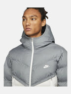 Чоловічий пуховик Nike Sportswear Windrunner Grey/White DR9605-084