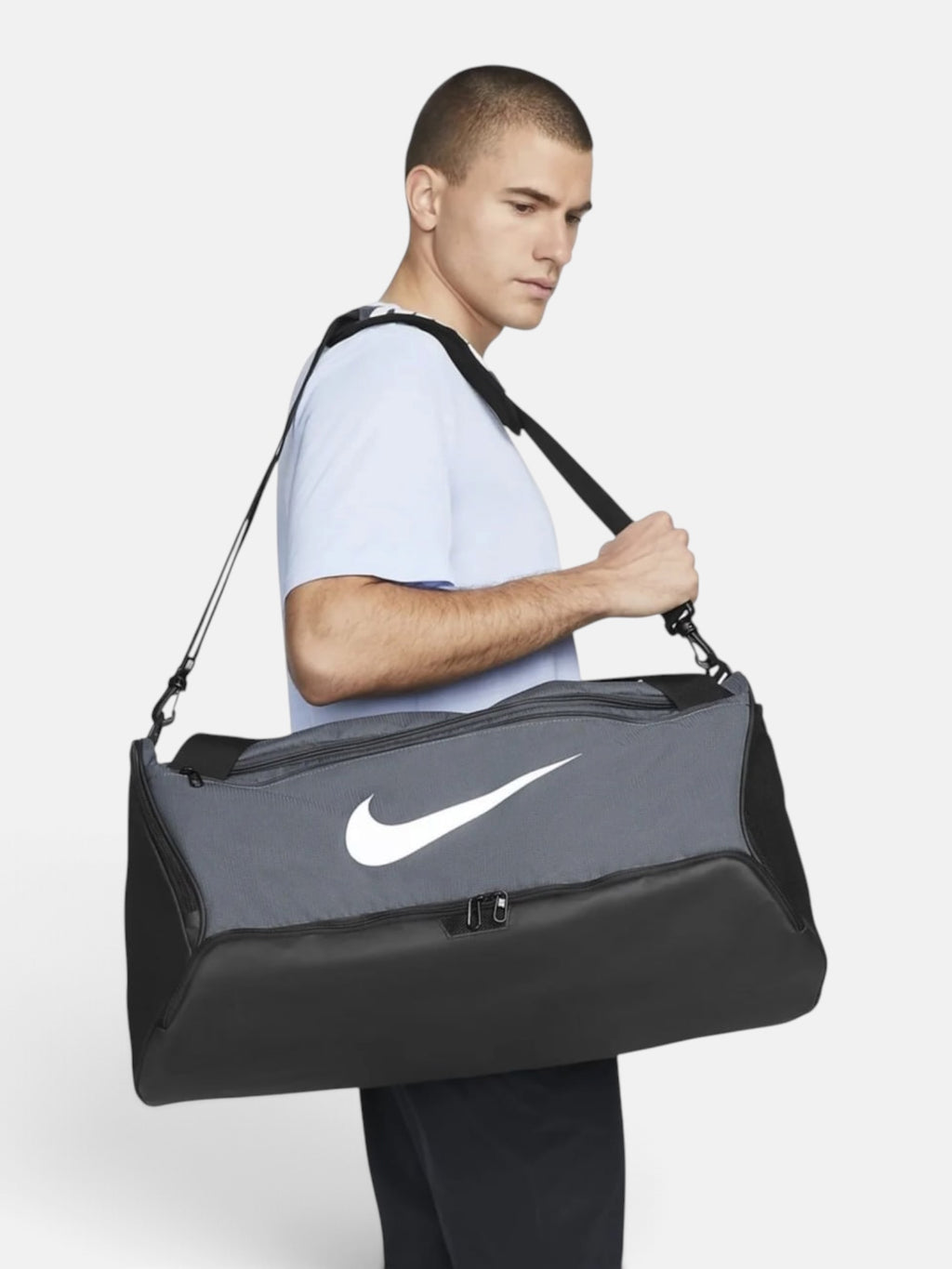 Унісекс спортивна сумка Nike Brasilia Medium Duffel Grey DH7710-068
