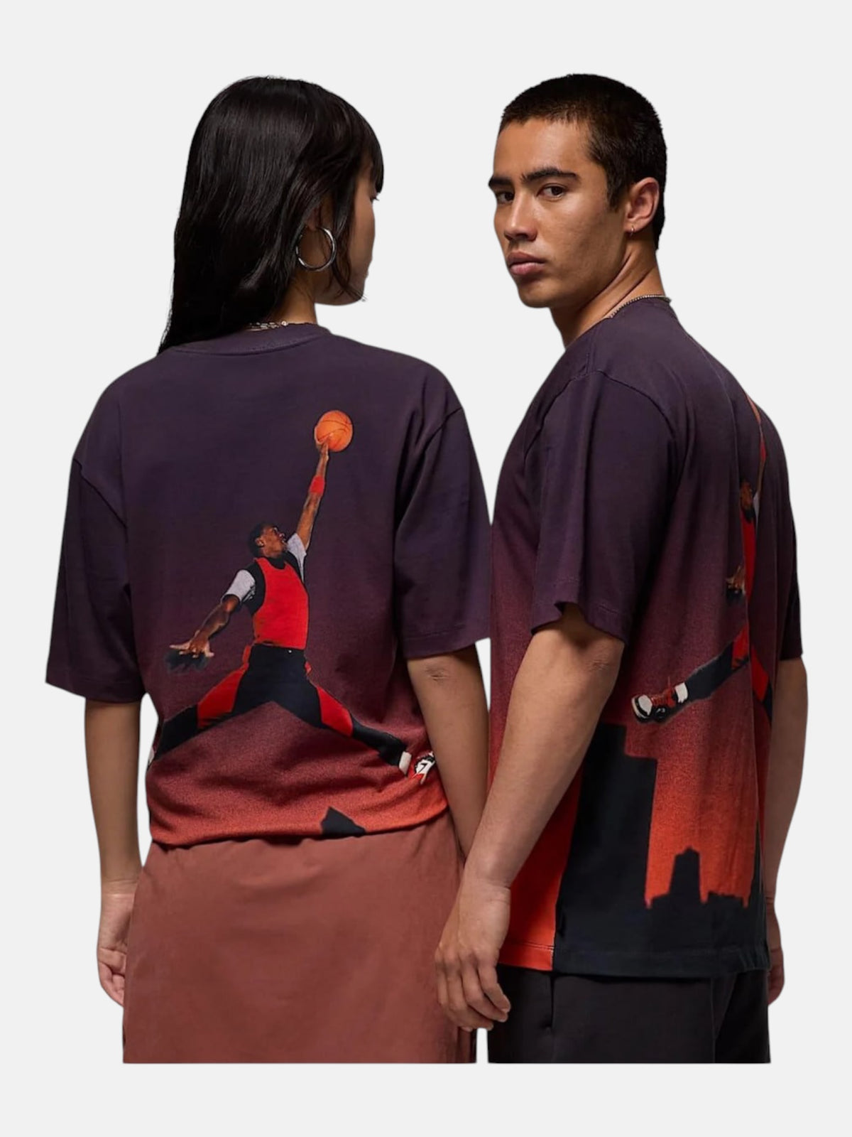 Унісекс футболка Air Jordan 85 Gradient Sky SS Crew Violet/Orange HJ2316-045
