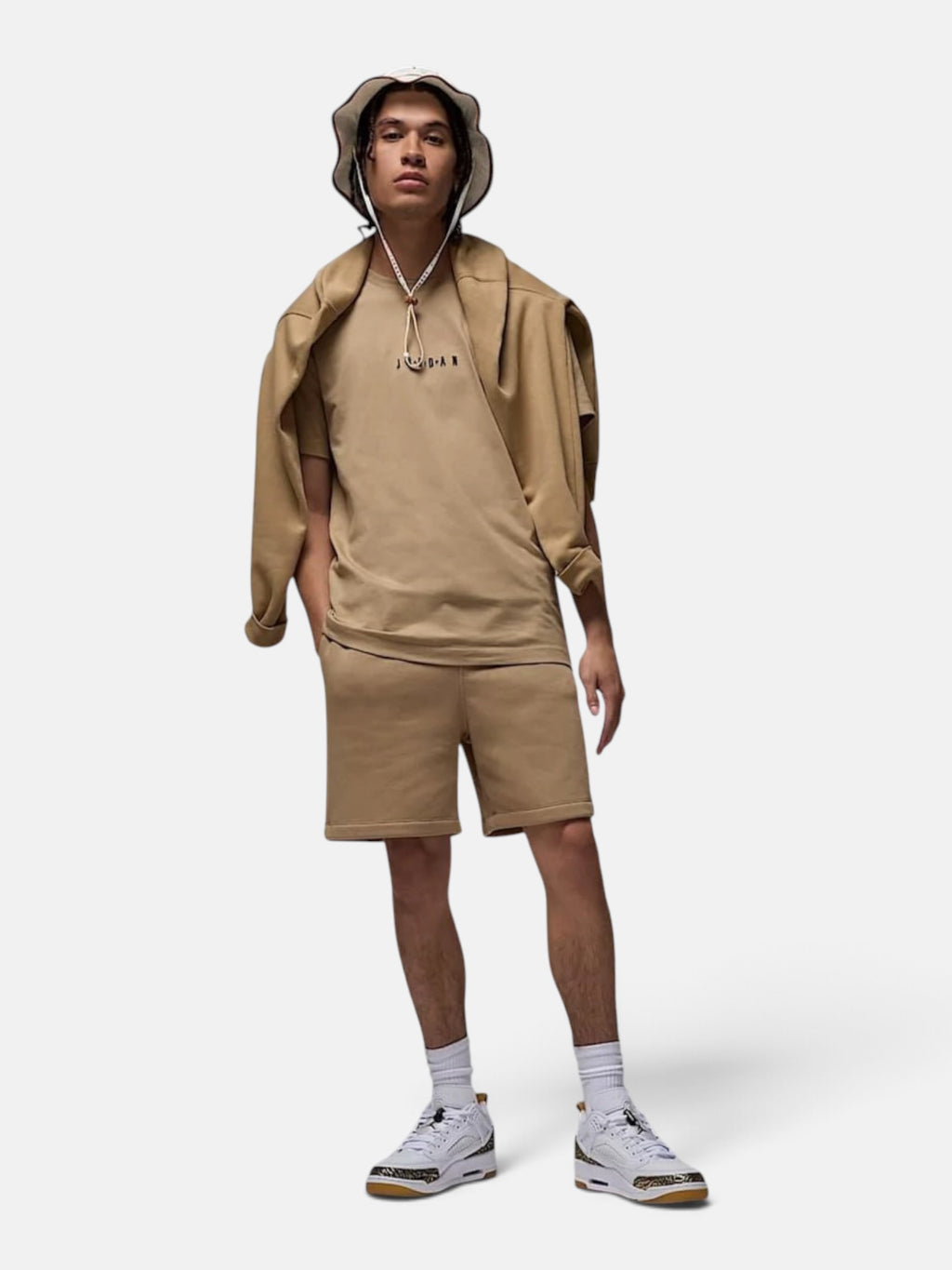 Чоловіча футболка Air Jordan Member Air Crew Beige DM3182-257