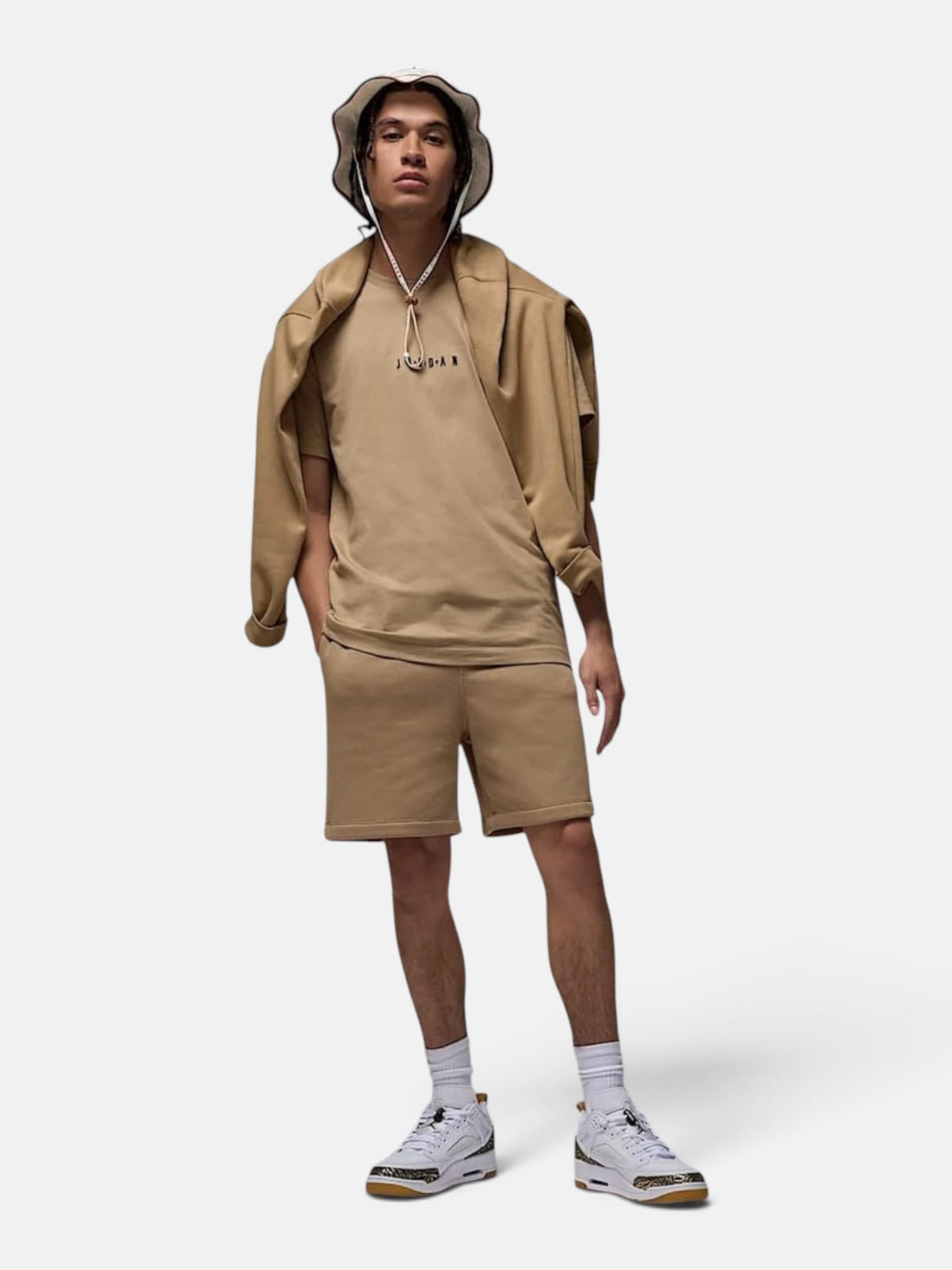 Чоловіча футболка Air Jordan Member Air Crew Beige DM3182-257