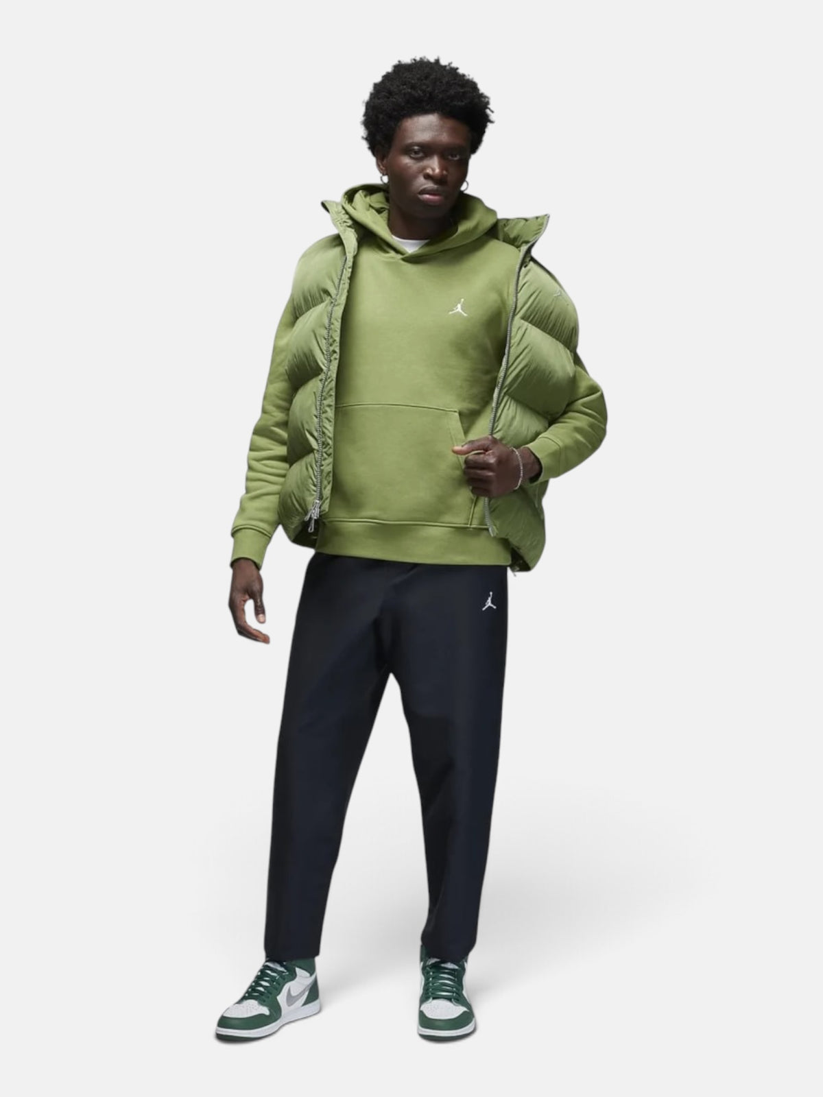 Чоловіче худі Air Jordan Essentials Fleece Pullover Green FJ7774-340