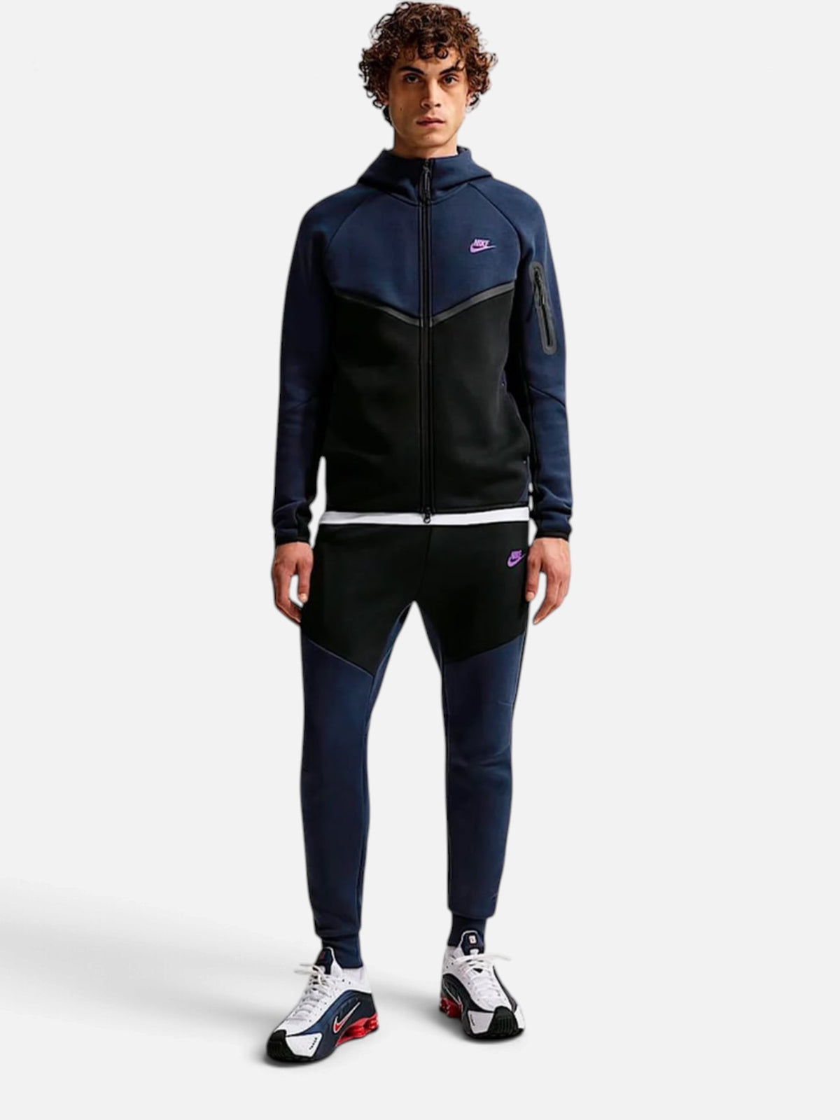 Чоловіча толстовка Nike Tech Windrunner Black/Blue HV0949-452
