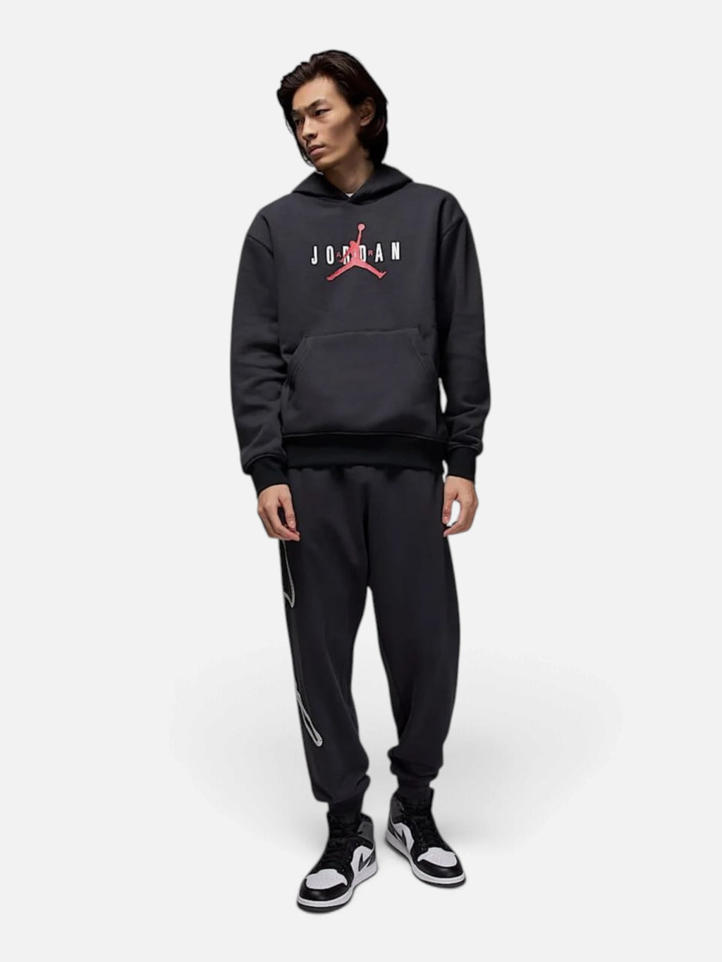 Чоловіче худі Air Jordan Brooklyn Fleece Black HV5096-045
