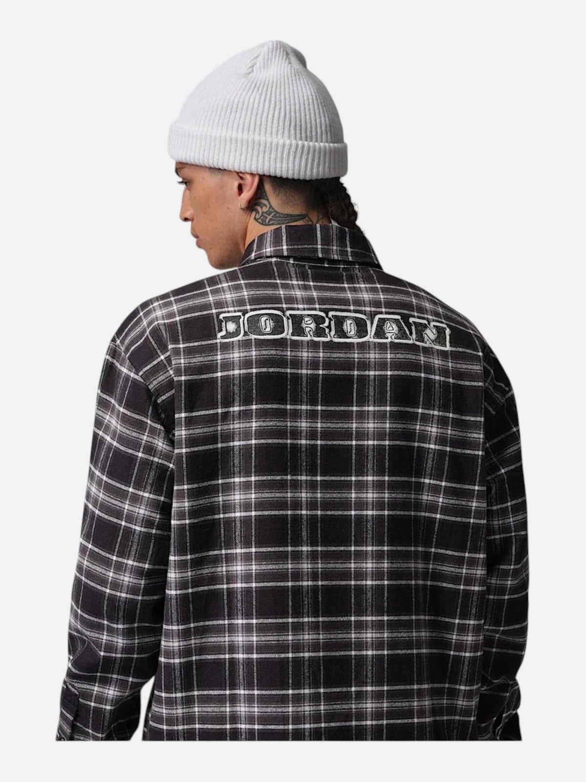 Чоловіча сорочка Air Jordan Brooklyn Graphic Flannel Black/Grey IF1857-010