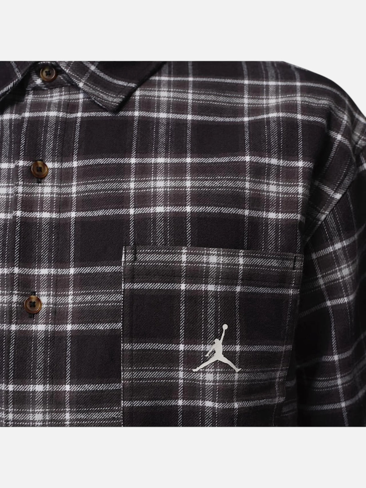 Чоловіча сорочка Air Jordan Brooklyn Graphic Flannel Black/Grey IF1857-010