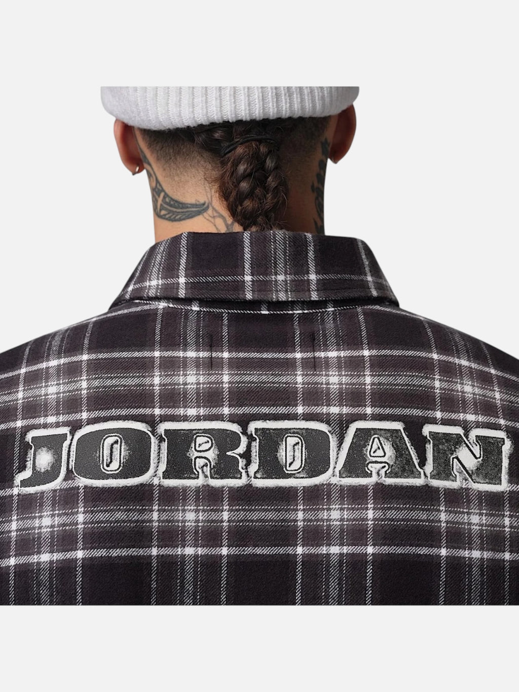 Чоловіча сорочка Air Jordan Brooklyn Graphic Flannel Black/Grey IF1857-010