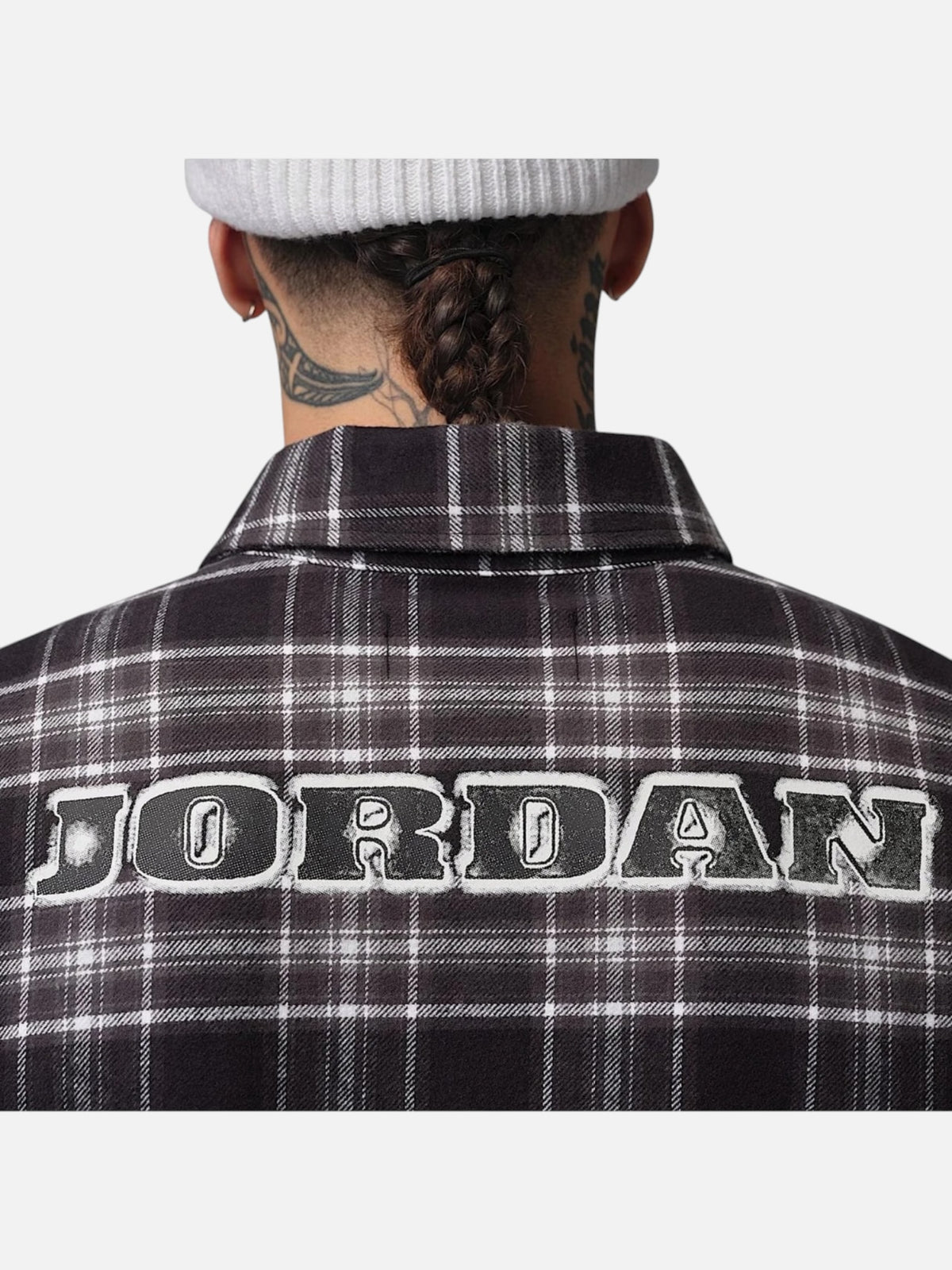 Чоловіча сорочка Air Jordan Brooklyn Graphic Flannel Black/Grey IF1857-010