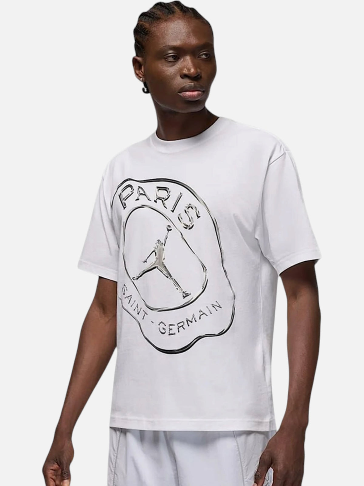 Чоловіча футболка Air Jordan MJ DF Practice Tee PSG White IF3807-100