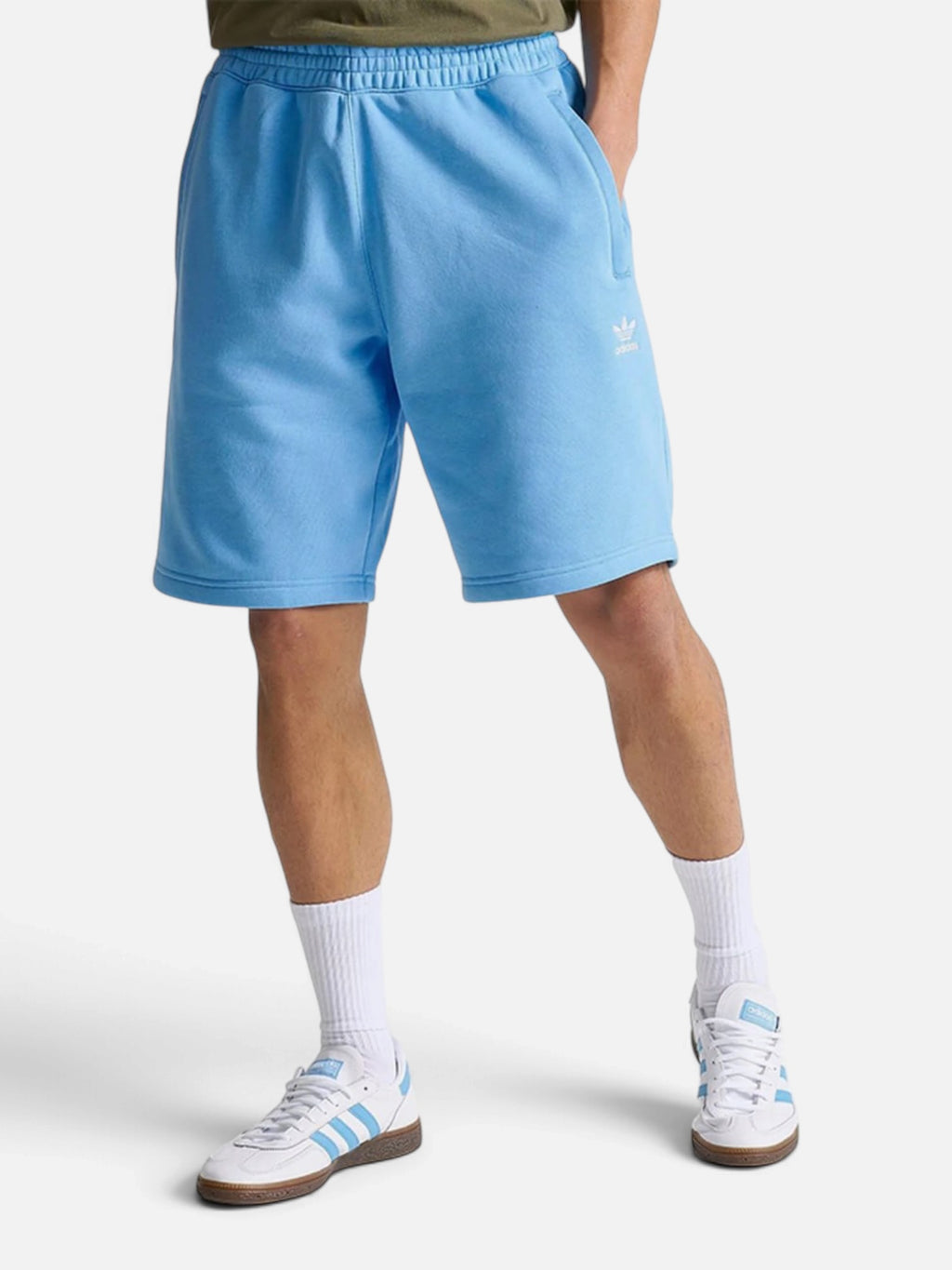 Чоловічі шорти Adidas Originals Trefoil Essentials Lifestyle Light Blue IR7812