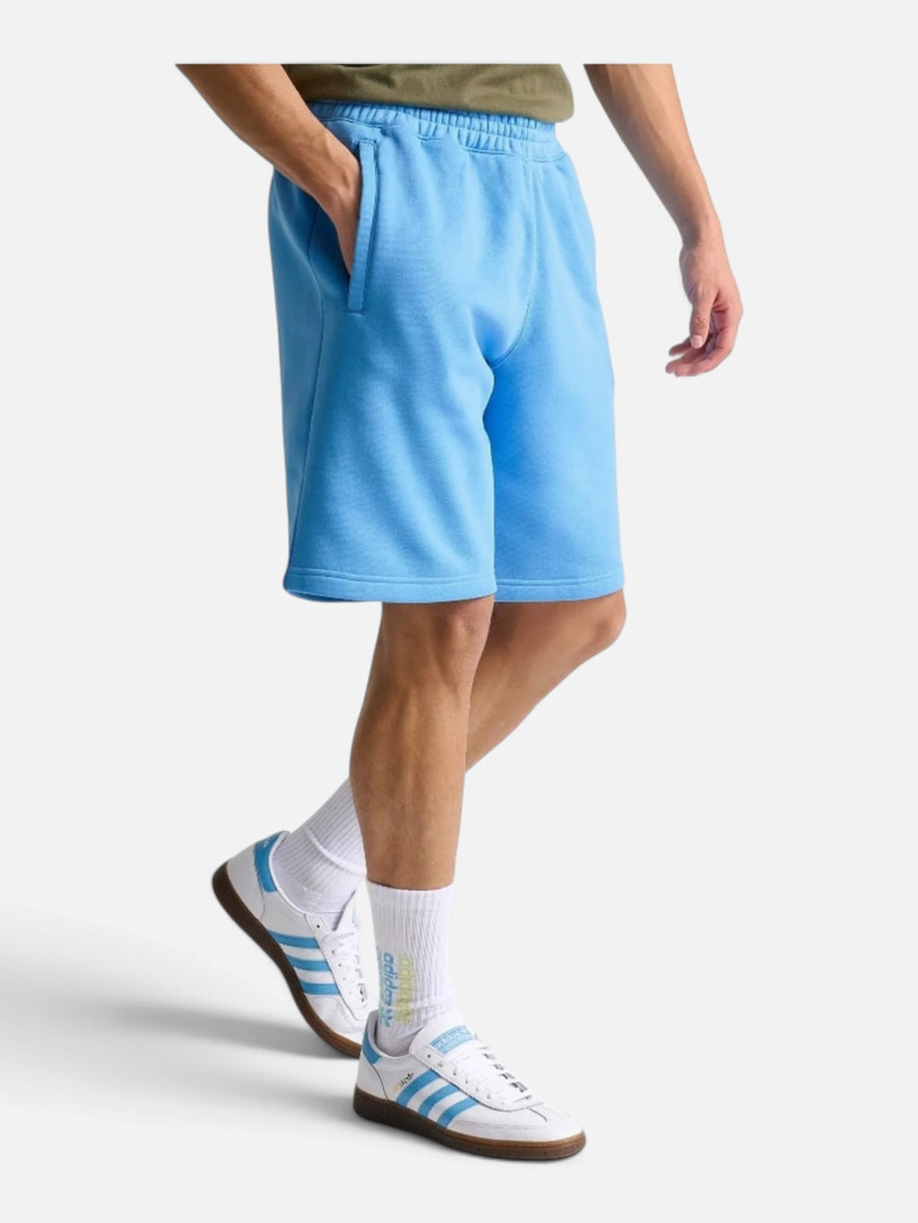 Чоловічі шорти Adidas Originals Trefoil Essentials Lifestyle Light Blue IR7812