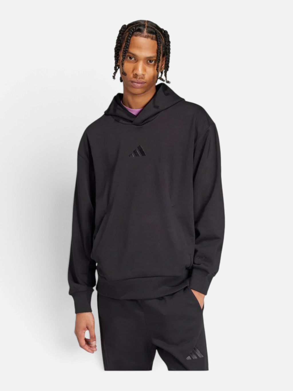 Чоловічий спортивний костюм Adidas All SZN Fleece Sportswear Black IX1246 / IX1253