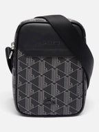 Унісекс сумка-месенджер Lacoste Monogram Grey/Black NH4410LX-H45