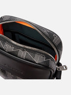 Унісекс сумка-месенджер Lacoste Monogram Grey/Black NH4410LX-H45