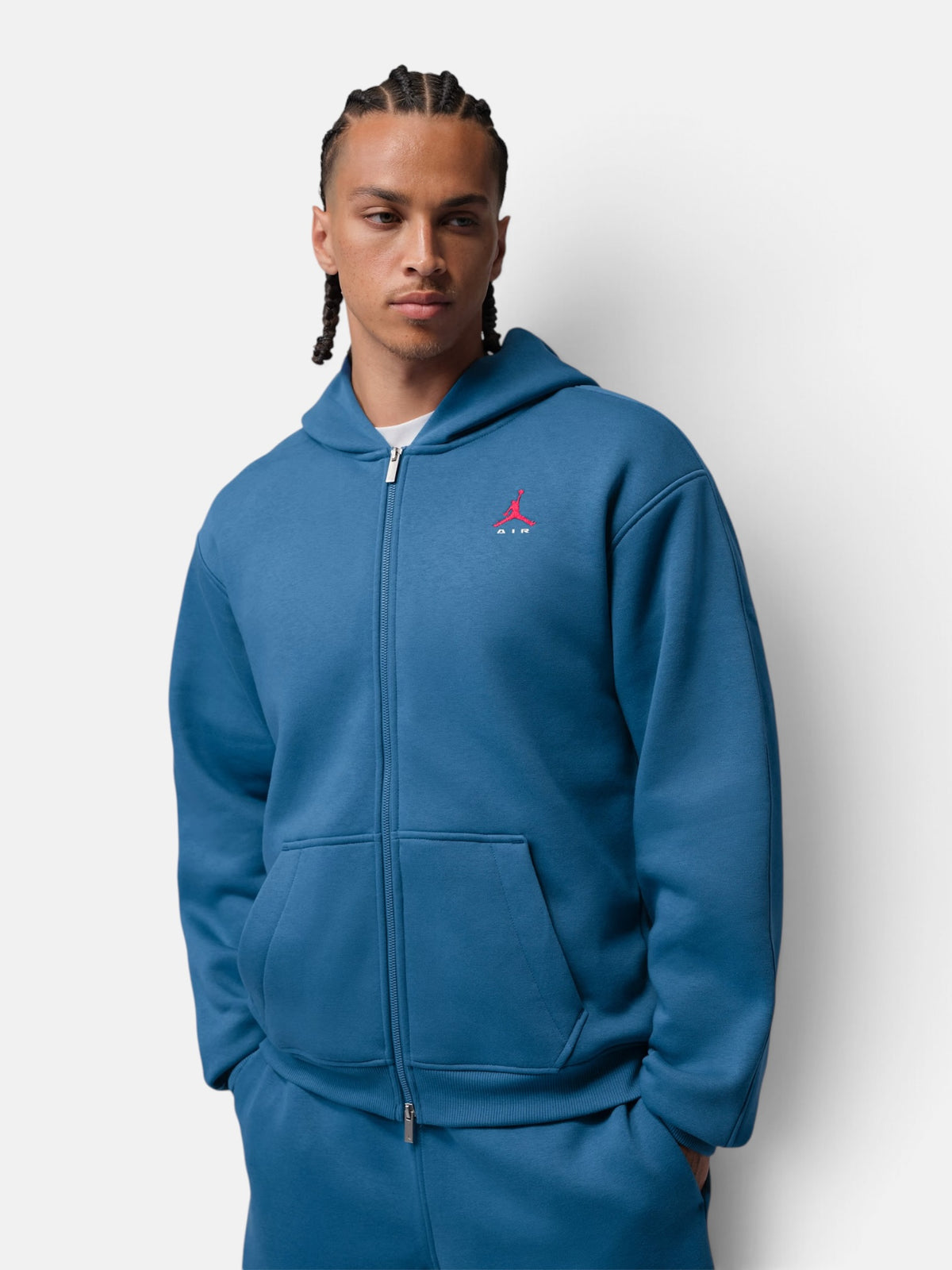 Чоловіче худі на блискавці Air Jordan Brooklyn True Blue/University Red IU0243-485