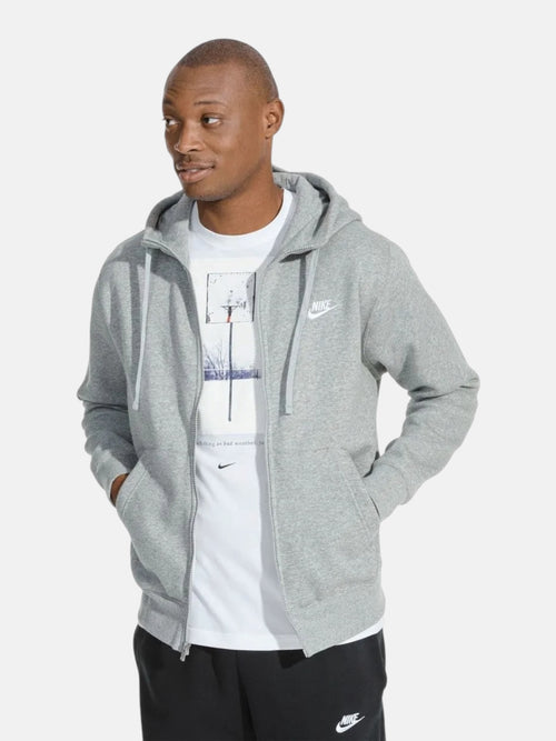 Чоловіче худі на блискавці Nike Sportswear Club Fleece Grey BV2645-063