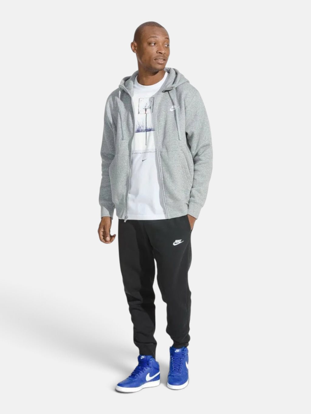 Чоловіче худі на блискавці Nike Sportswear Club Fleece Grey BV2645-063