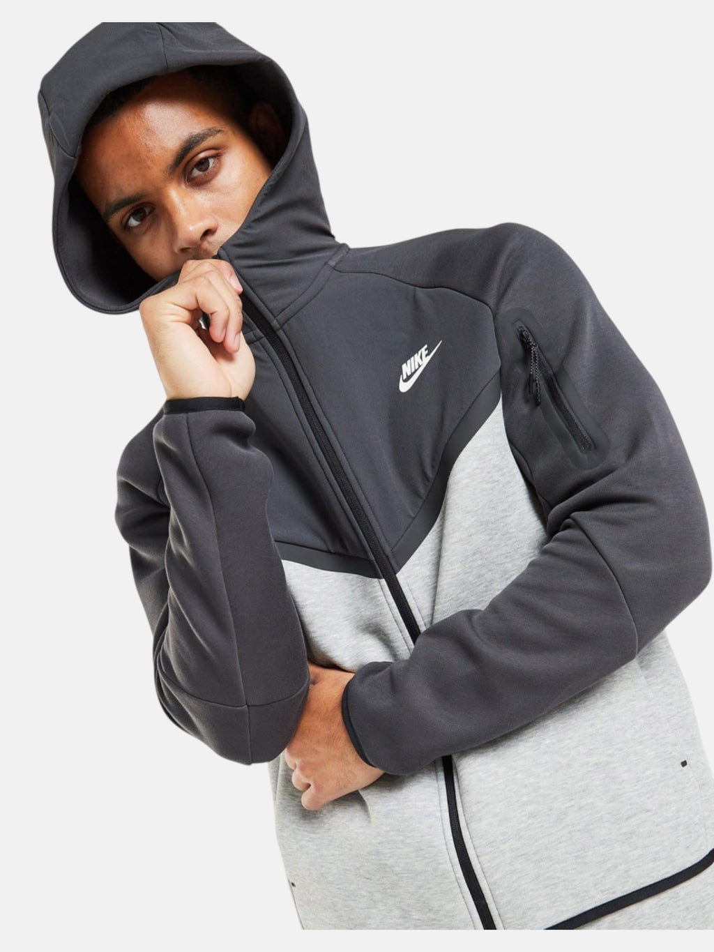 Чоловіча толстовка Nike Tech Fleece Grey/Black IH4302-063