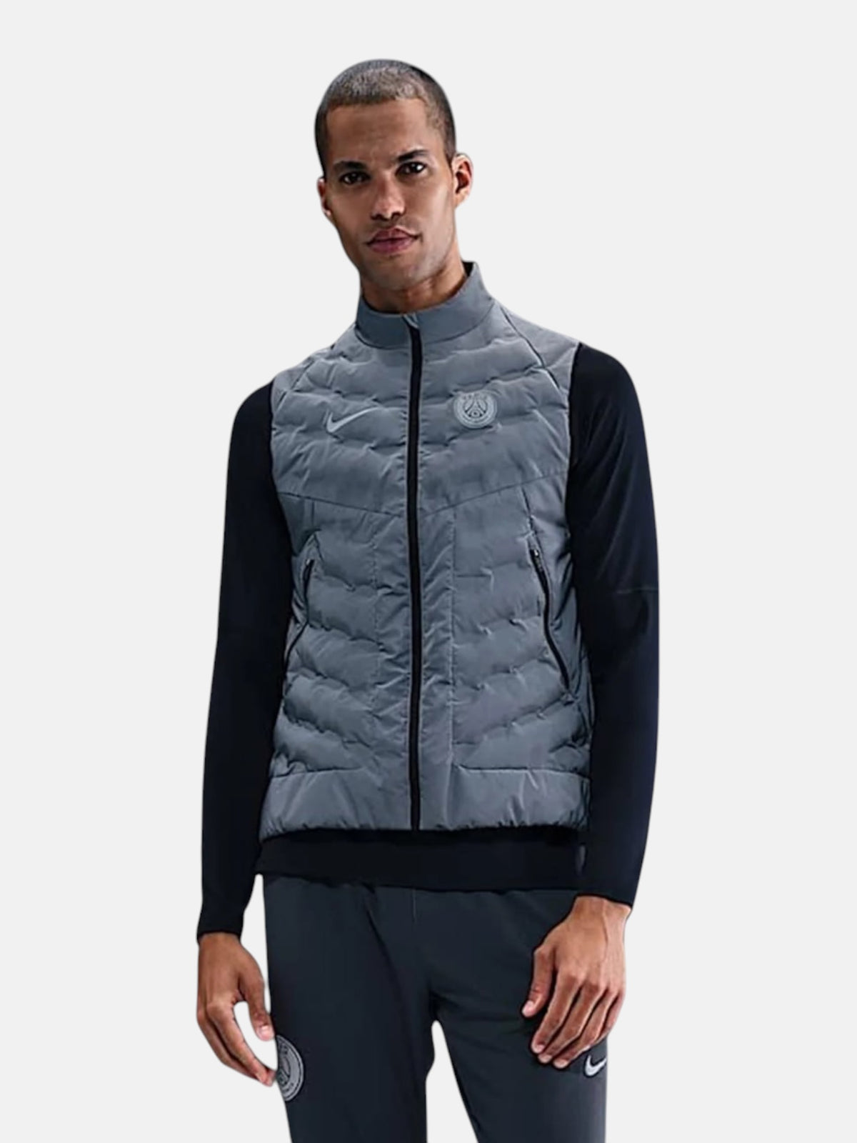 Чоловіча жилетка Nike PSG Running Division Grey HM4241-027