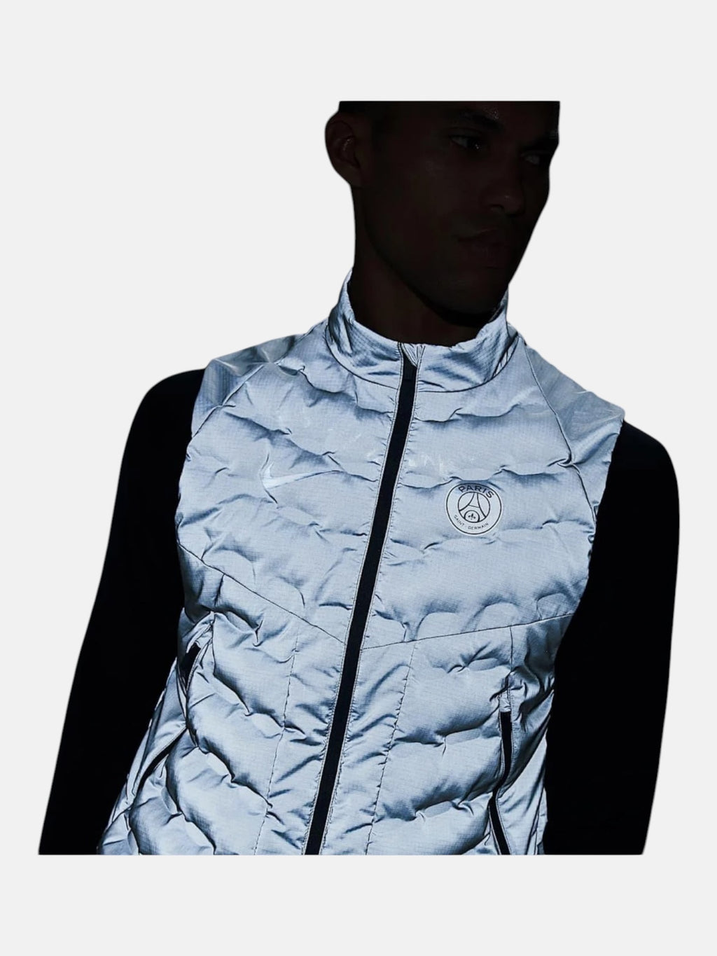 Чоловіча жилетка Nike PSG Running Division Grey HM4241-027