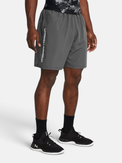 Чоловічі спортивні шорти Under Armour Woven Wordmark Grey 1383356-025