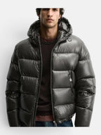 Чоловічий пуховик Zara Puffer Jacket Olive 3411-510-507