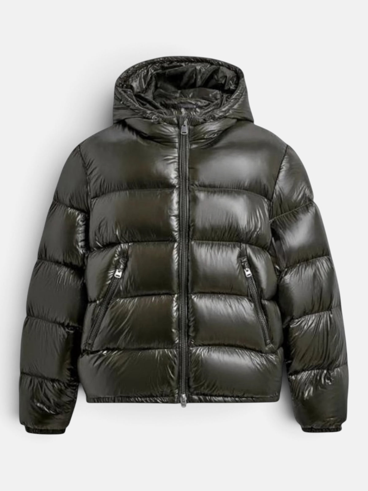 Чоловічий пуховик Zara Puffer Jacket Olive 3411-510-507