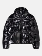 Чоловічий пуховик Bershka Puffer Jacket Black 6783/551/800