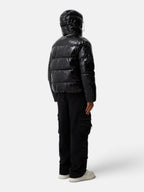 Чоловічий пуховик Bershka Puffer Jacket Black 6783/551/800