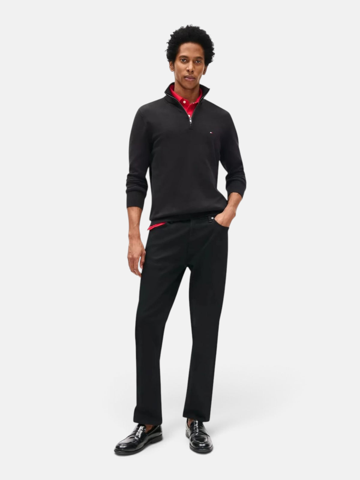 Чоловіча кофта Tommy Hilfiger Classic Quarter-Zip Sweater Black 78J9329-001-BDS