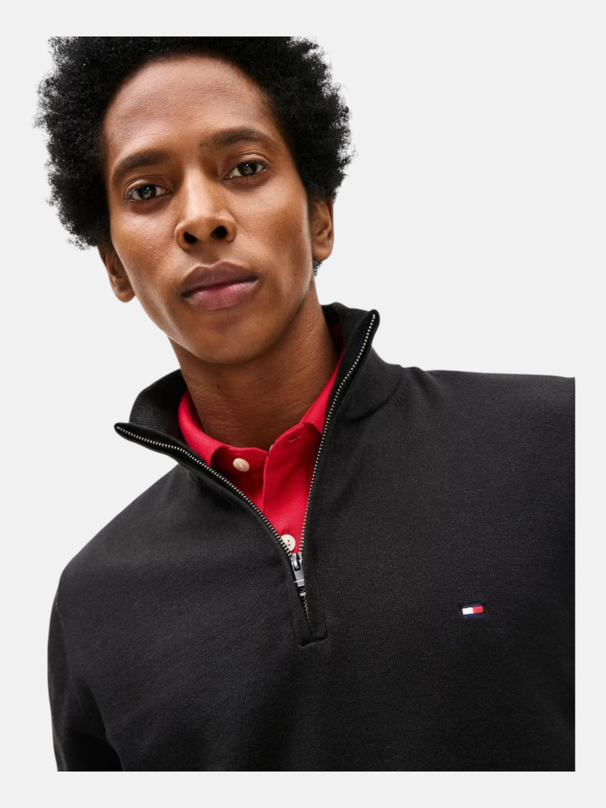 Чоловіча кофта Tommy Hilfiger Classic Quarter-Zip Sweater Black 78J9329-001-BDS
