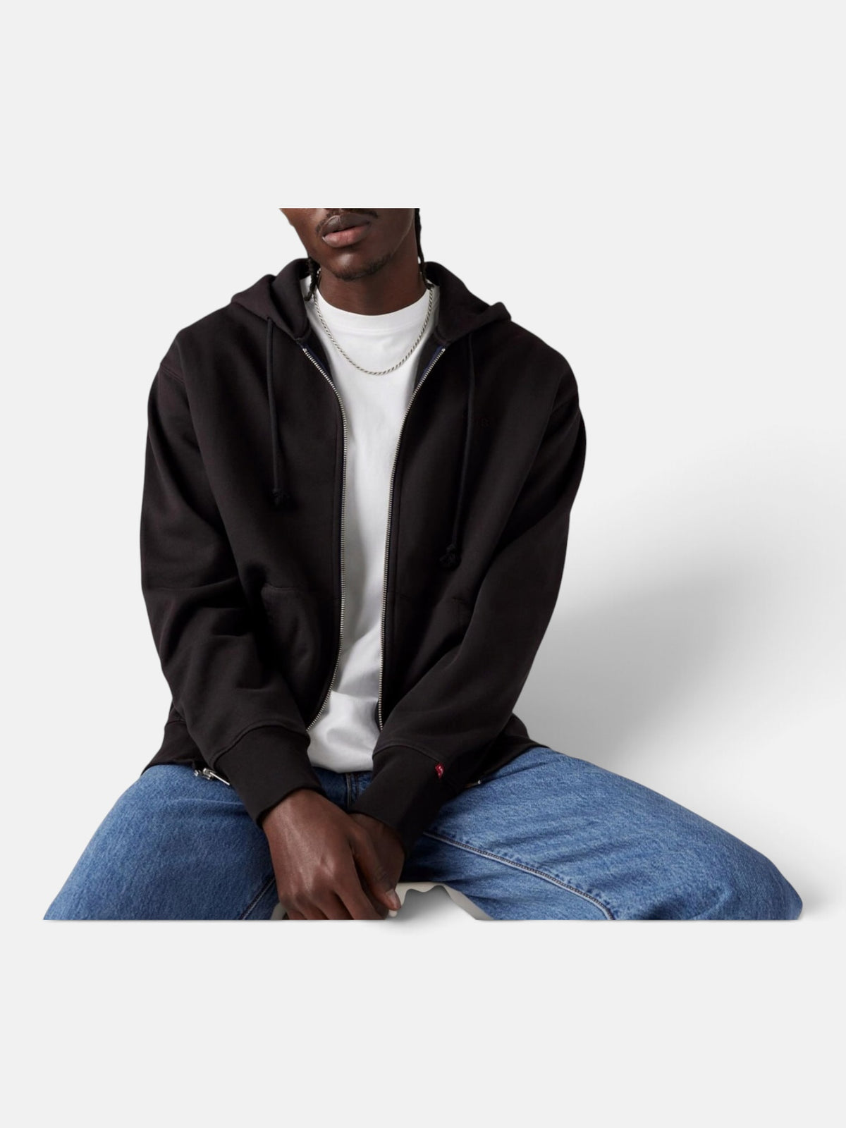 Худі чоловіче Levi's Zip-Up Hoodie Black A9265-0000