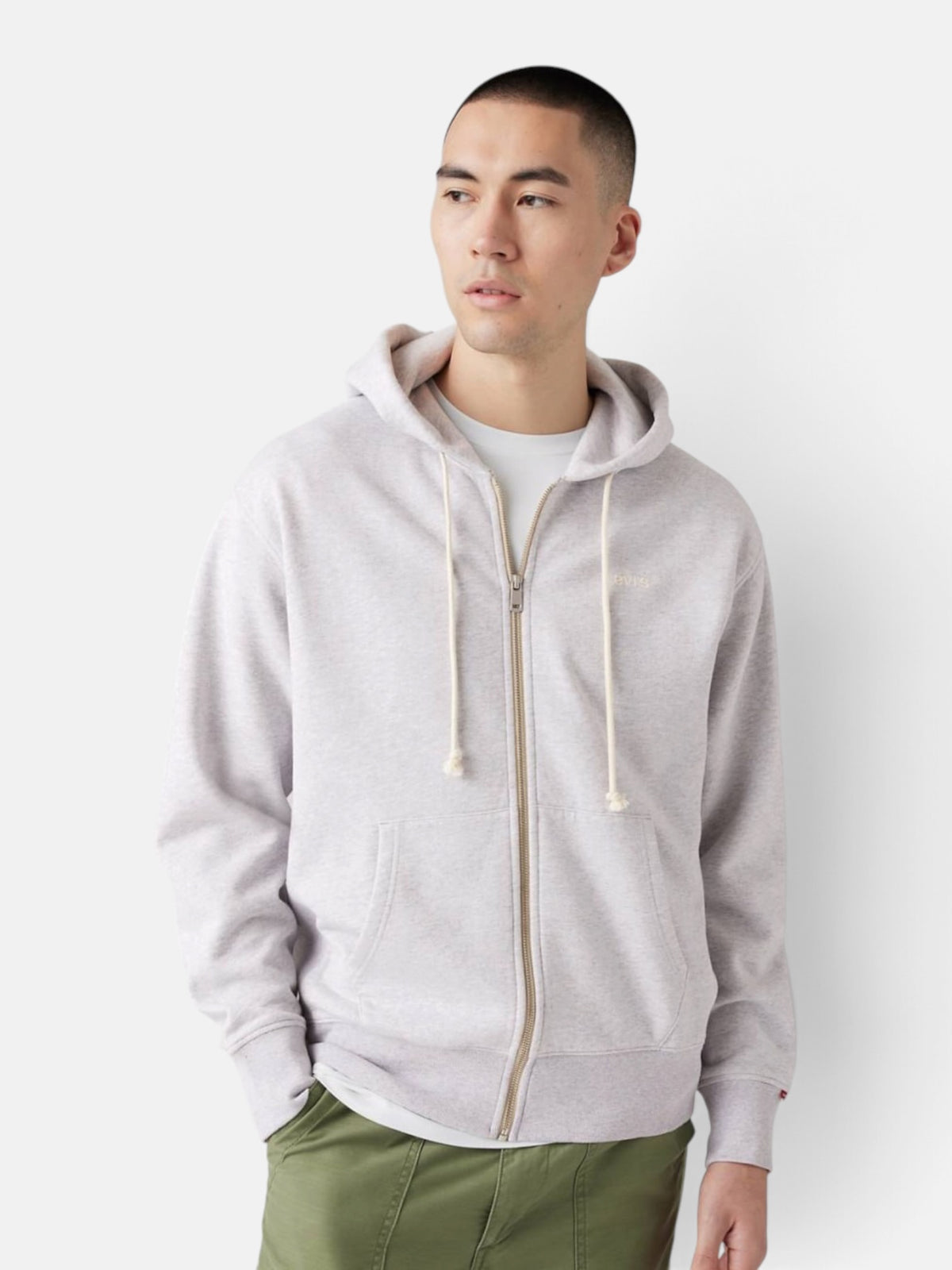 Худі чоловіче Levi's Zip-Up Hoodie Light Grey A92650001