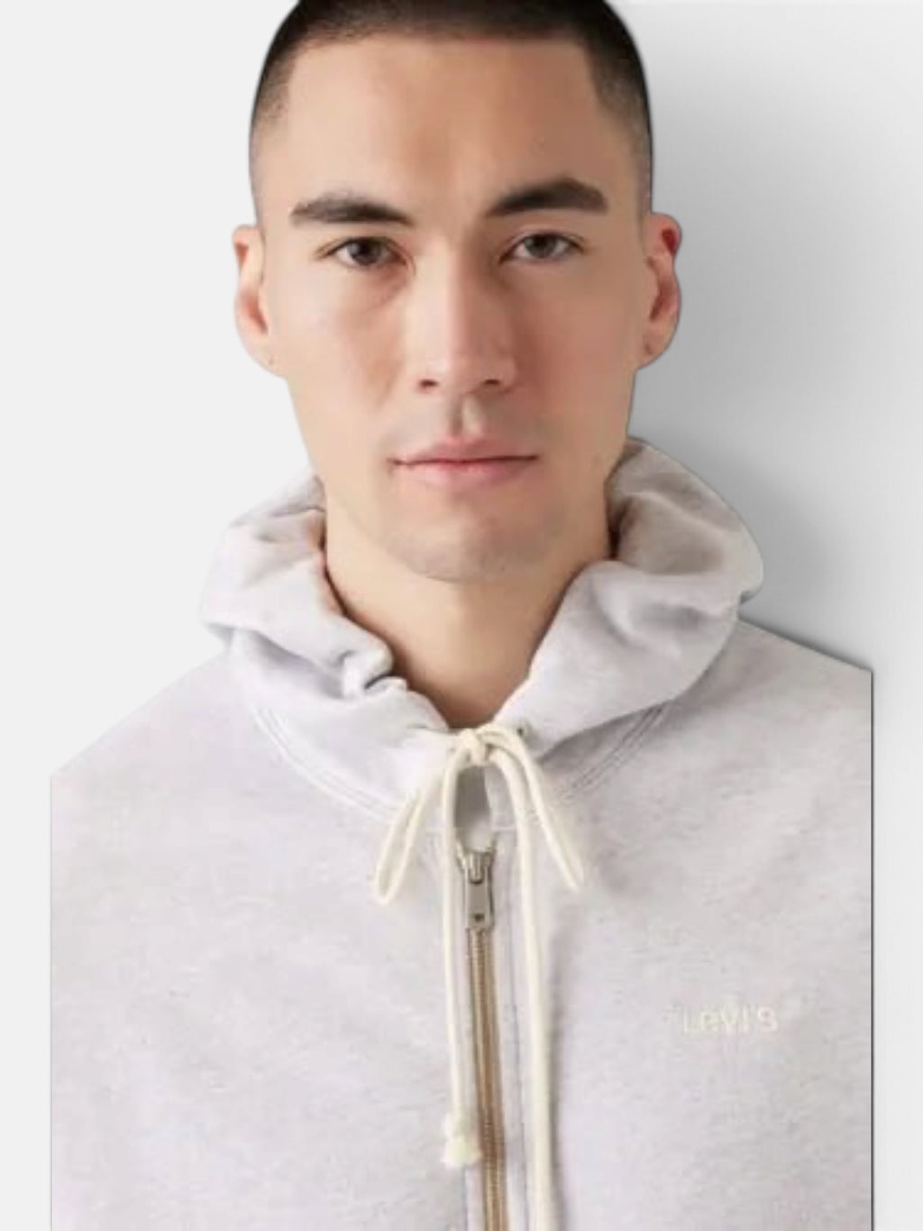 Худі чоловіче Levi's Zip-Up Hoodie Light Grey A92650001