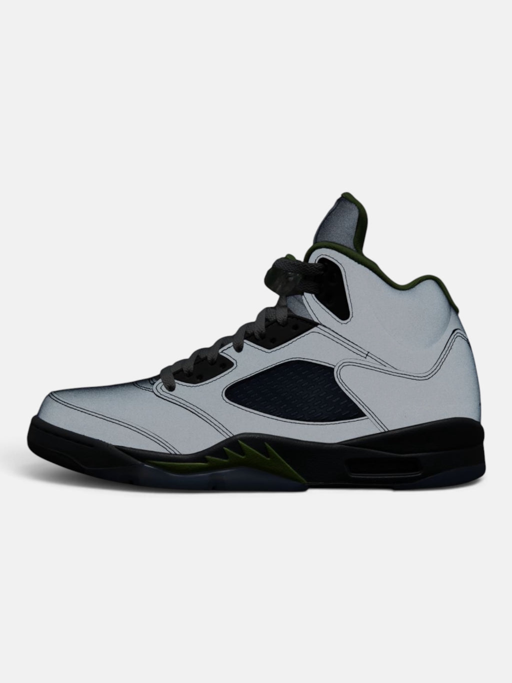Кросівки чоловічі Air Jordan 5 Retro Green Bean Silver DM9014-003