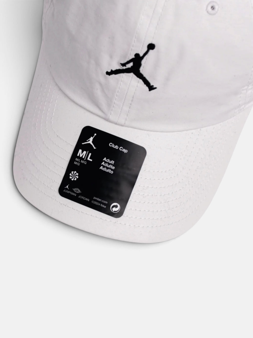 Кепка унісекс Air Jordan Club Cap Jumpman White FD5185-100